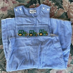 2T smocked John deer